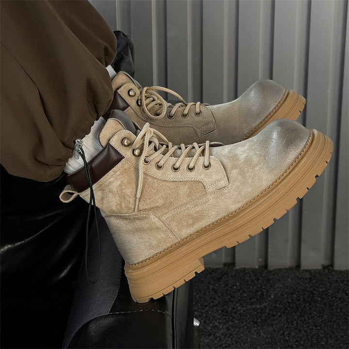 Herren-Stiefel im britischen Stil, Leder