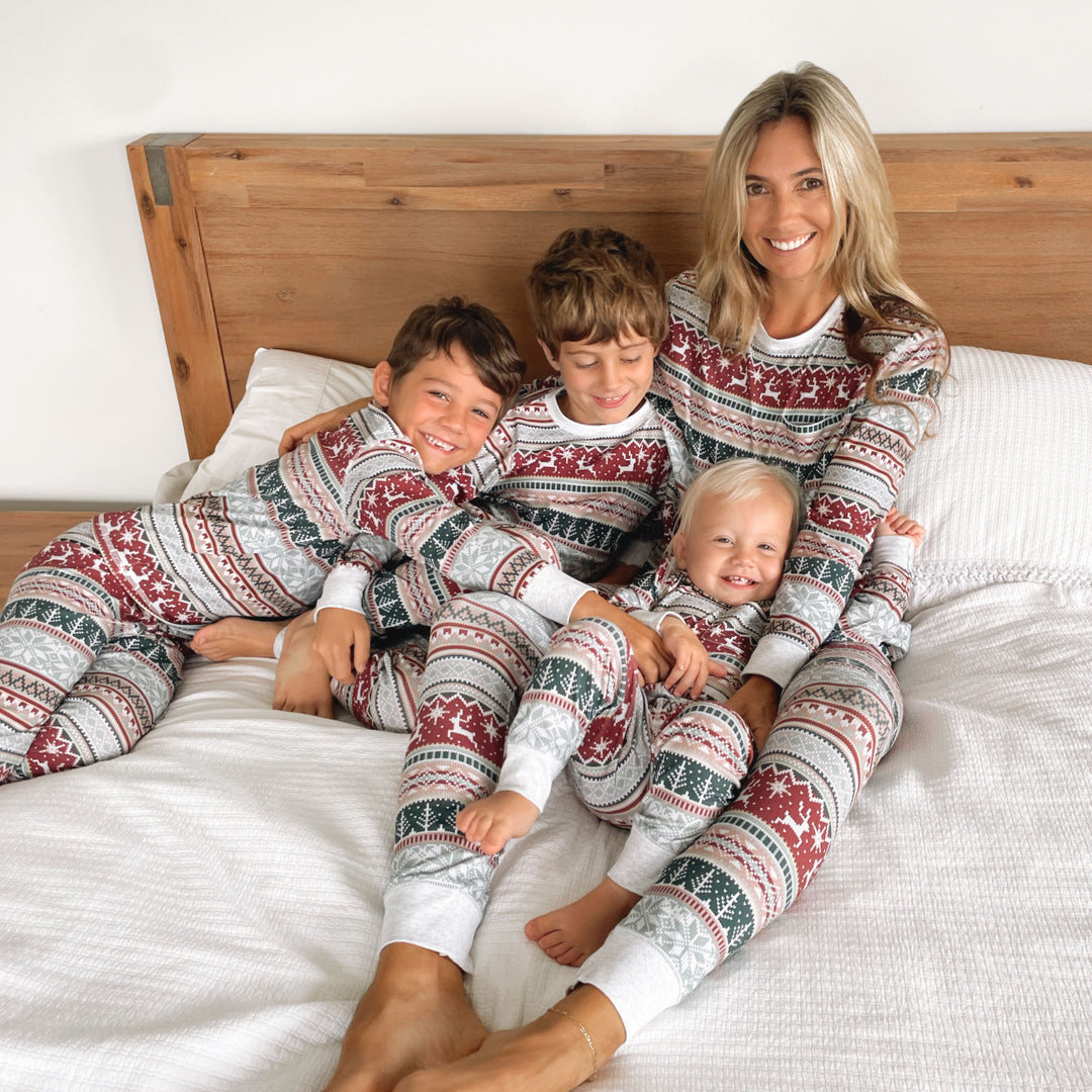 Familien-Schlafanzug-Set, festliches Design für die ganze Familie