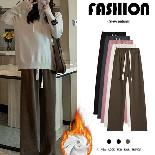 Damen Cordhose mit weitem Bein, gefüttert