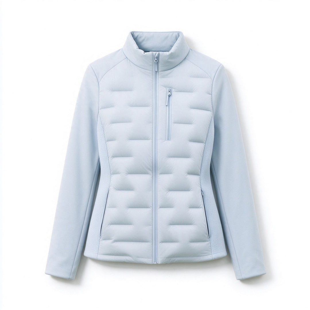 Schlanke Damen-Daunenjacke, Weißentendaunen, leicht und warm