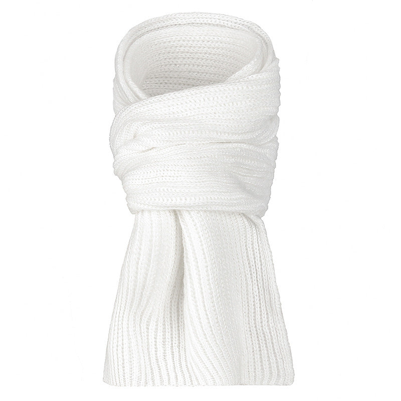 Unisex Strickmützen- und Schal-Set, gefüttert