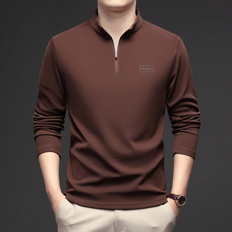 Herren-Sweatshirt mit Reißverschluss und Stehkragen