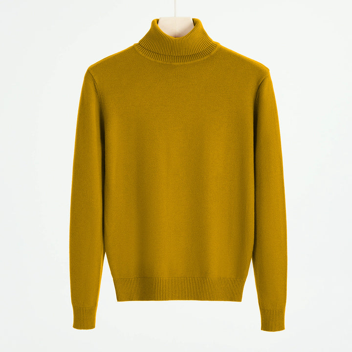 Herren-Strickpullover mit Rollkragen, warm