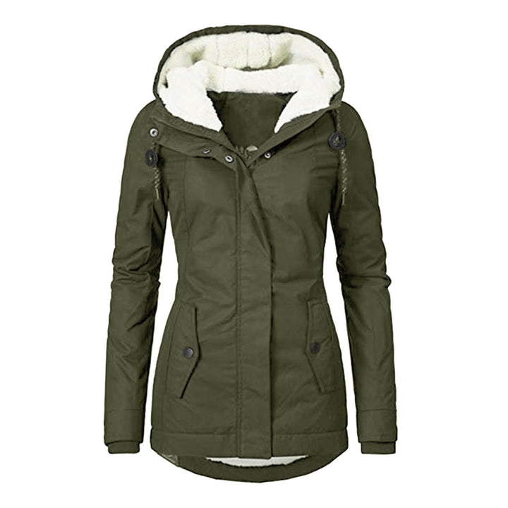 Gefütterter Parka mit Lammfell-Imitat