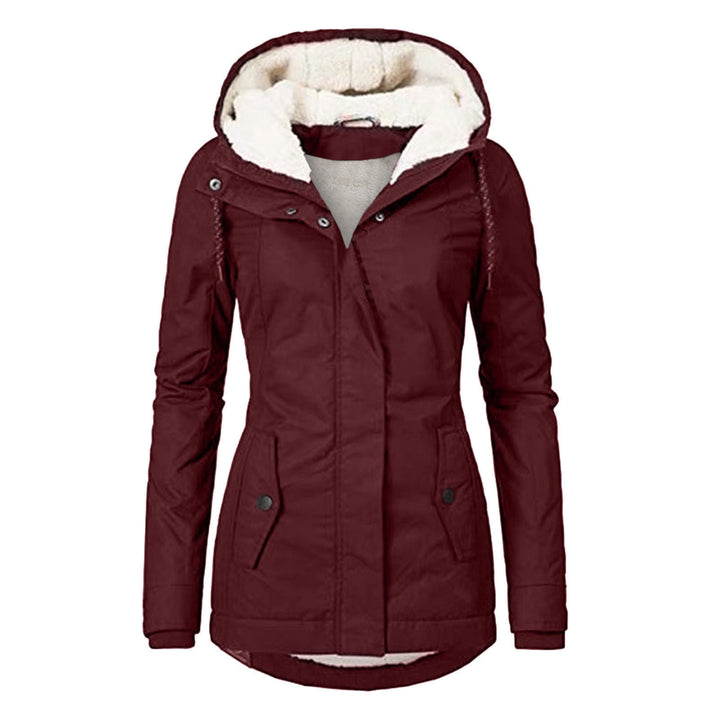 Gefütterter Parka mit Lammfell-Imitat