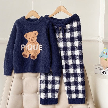 Familien-Schlafanzug-Set, weihnachtliches Bären-Design