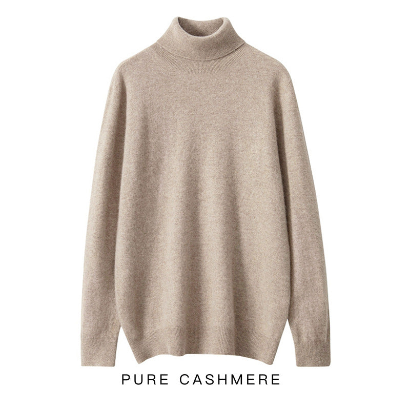 Herren Strickpullover aus 100% Wolle, locker geschnitten