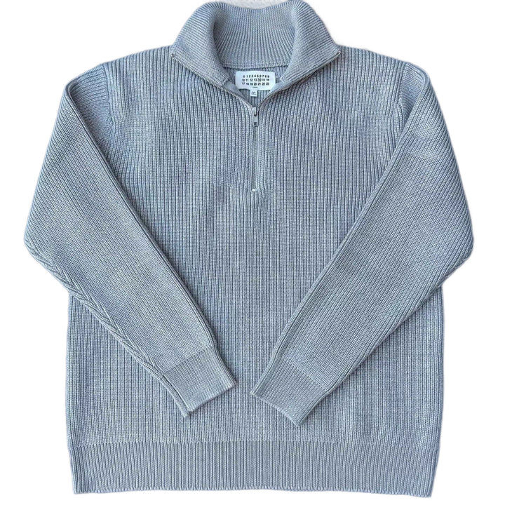 Stilvoller Strickpullover mit Reißverschluss