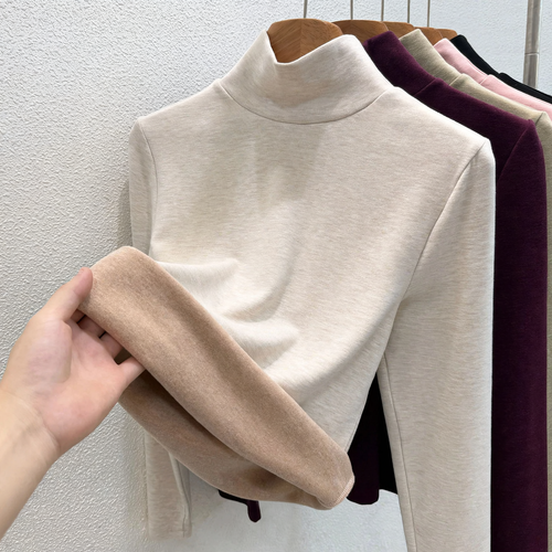 Damen-Rollkragenpullover aus Wollmischgewebe