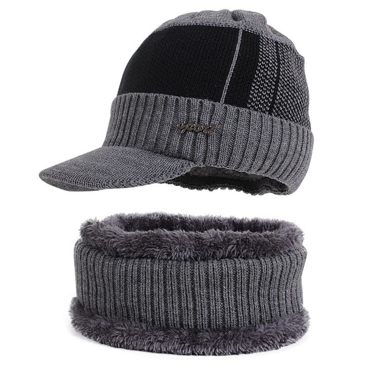 Strickmütze und Schal Set für Herren