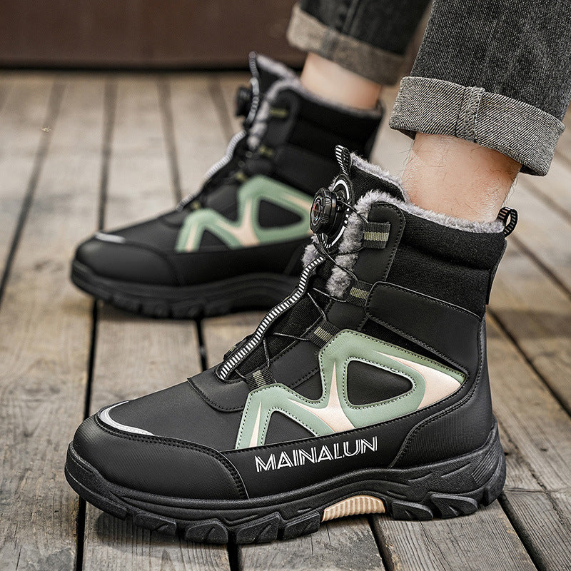 Robuste Herren-Winterstiefel mit Warmfutter