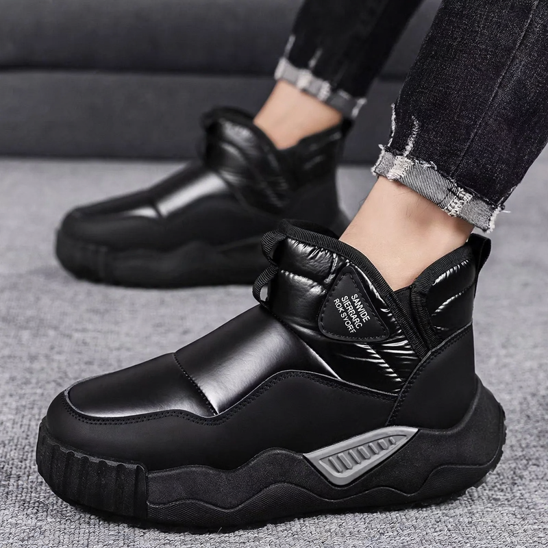 Gefütterte Herren-Winterstiefel, wasserabweisend, rutschfest