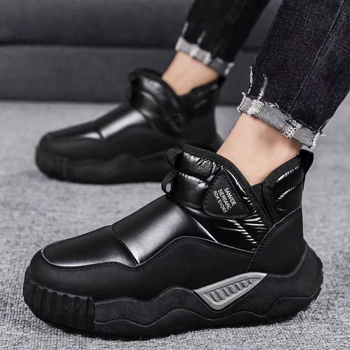 Gefütterte Herren-Winterstiefel, wasserabweisend, rutschfest