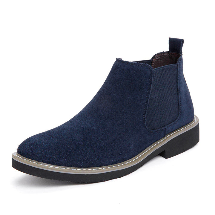 Herren-Chelsea-Stiefel aus Echtleder, gefüttert