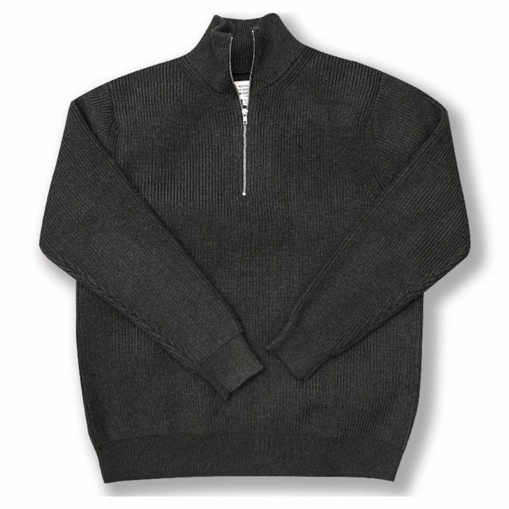 Stilvoller Strickpullover mit Reißverschluss