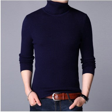 Herren-Strickpullover mit vertikalem Rippmuster
