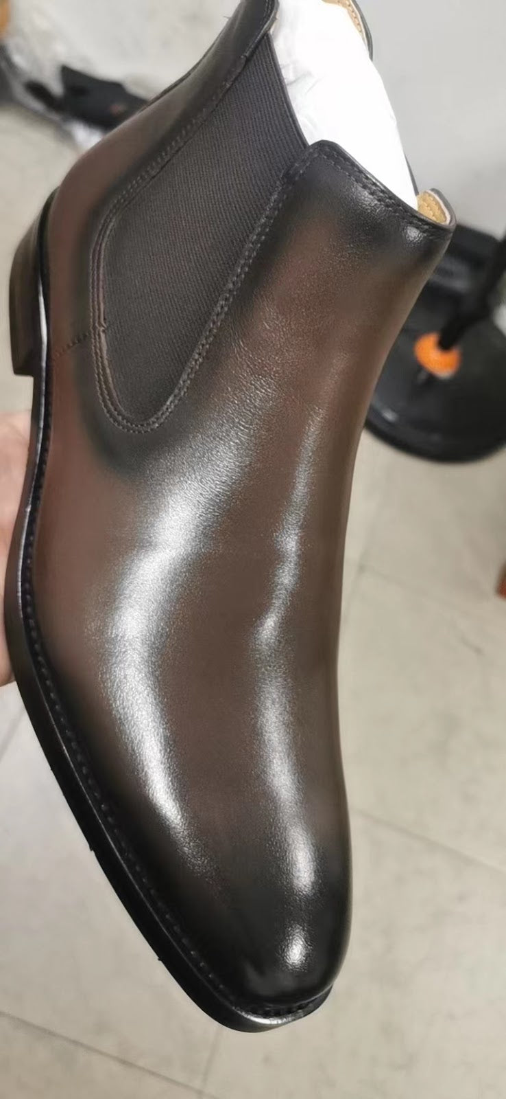Herren-Chelsea-Boots aus Echtleder, Business-Casual