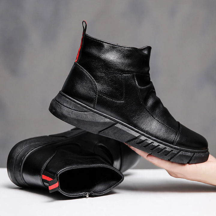 Modische Herren-Stiefel, gefüttert, im britischen Stil