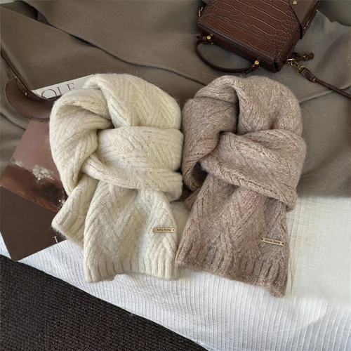 Alpakawoll-Strickschal, dick und weich