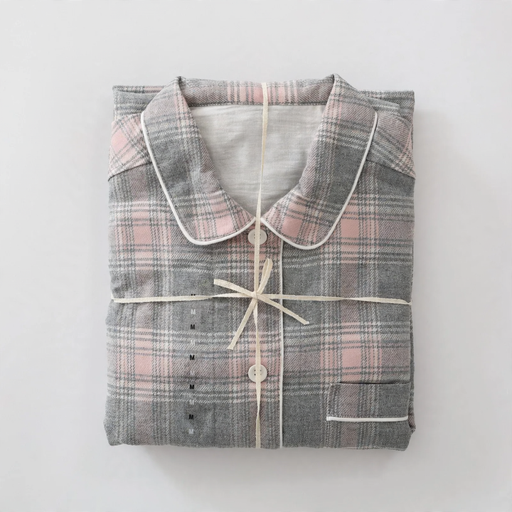 Japanisches Flanell-Schlafanzug-Set für Paare