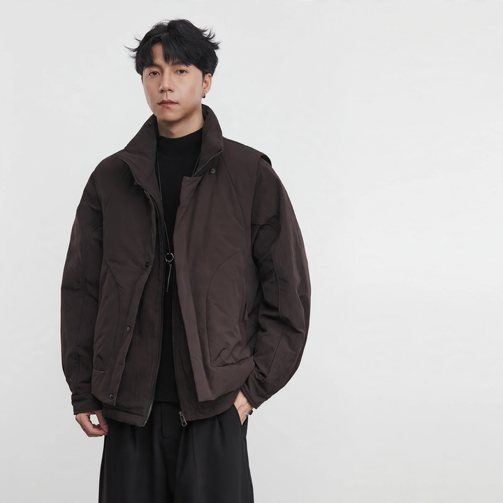 Herren-Daunenjacke, urbaner Stil, strapazierfähig