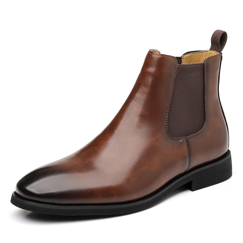 Herren-Chelsea-Stiefel, gefüttert, englischer Stil