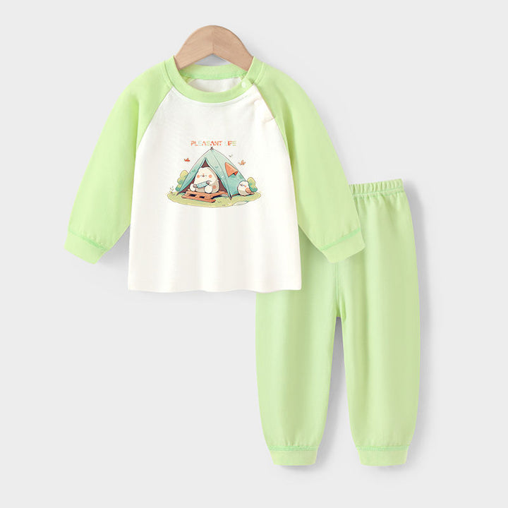 Kinder-Pyjama-Set aus Baumwolle, zweiteilig