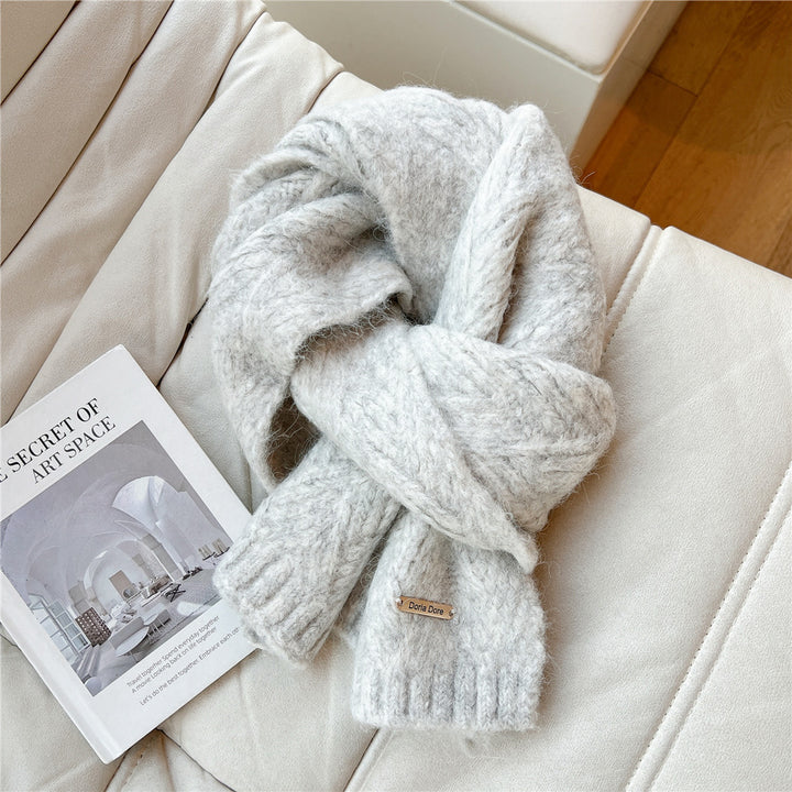 Alpakawoll-Mischgewebe Strickschal
