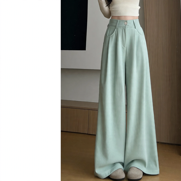 Kord-Hosen mit hohem Bund für Damen