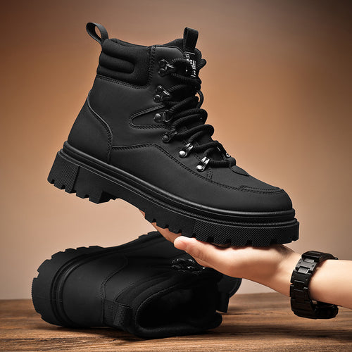 Robuste Herren-Winterstiefel mit Warmfutter