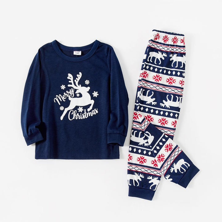 Weihnachtliches Familien-Schlafanzug-Set