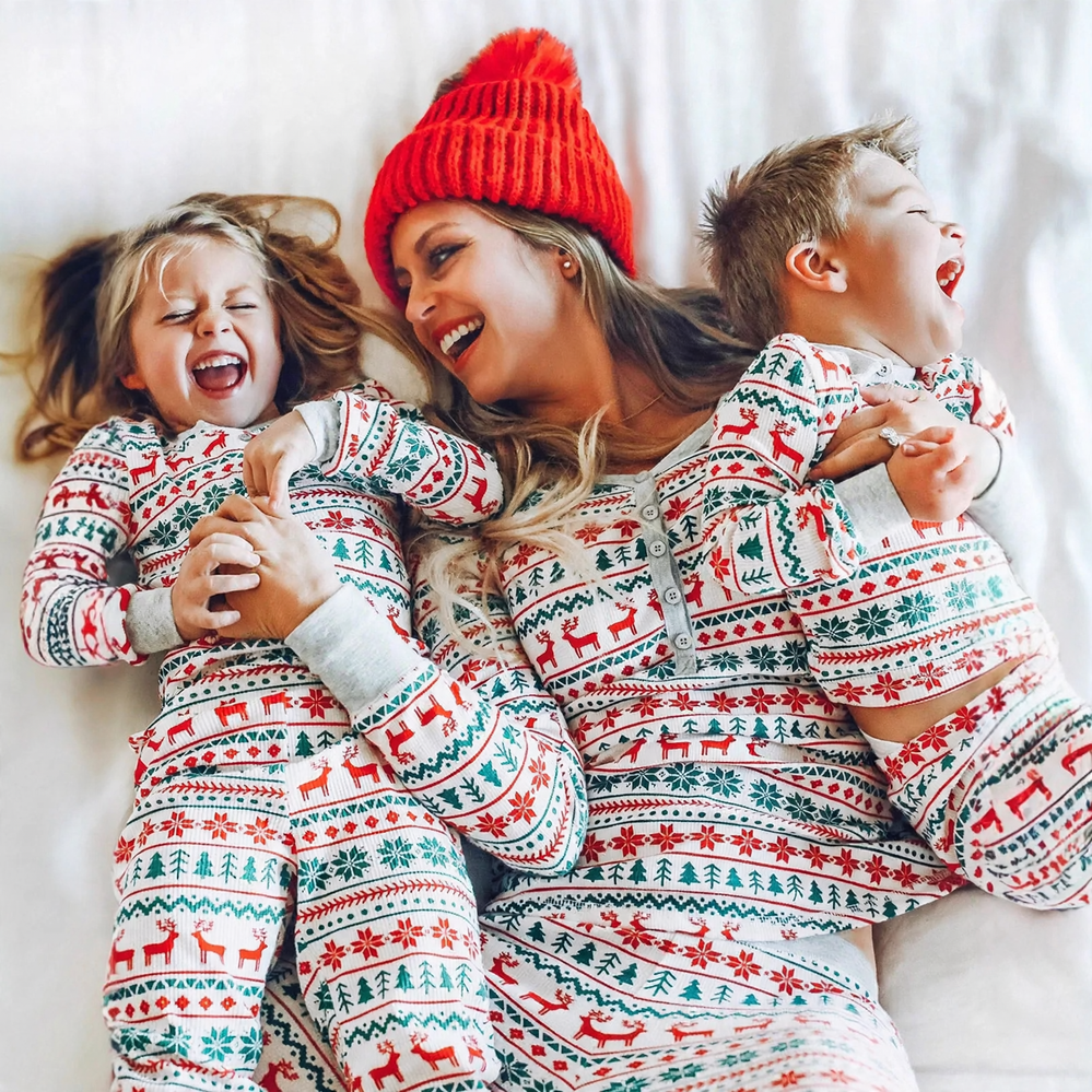 Weihnachts-Familien-Schlafanzug, festliches Design