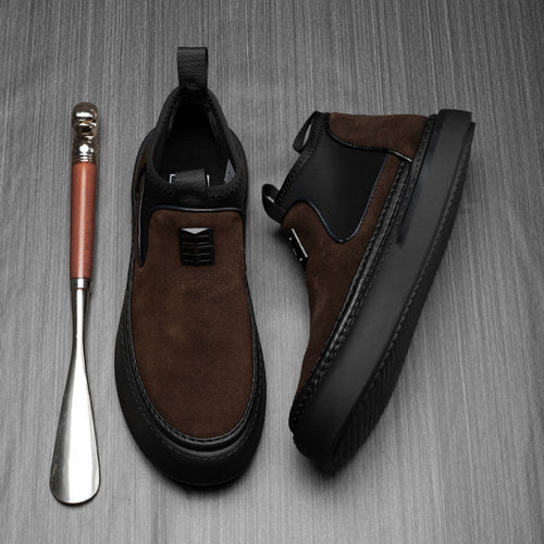 Herren-Stiefeletten, Wildleder-Optik, gefüttert oder ungefüttert