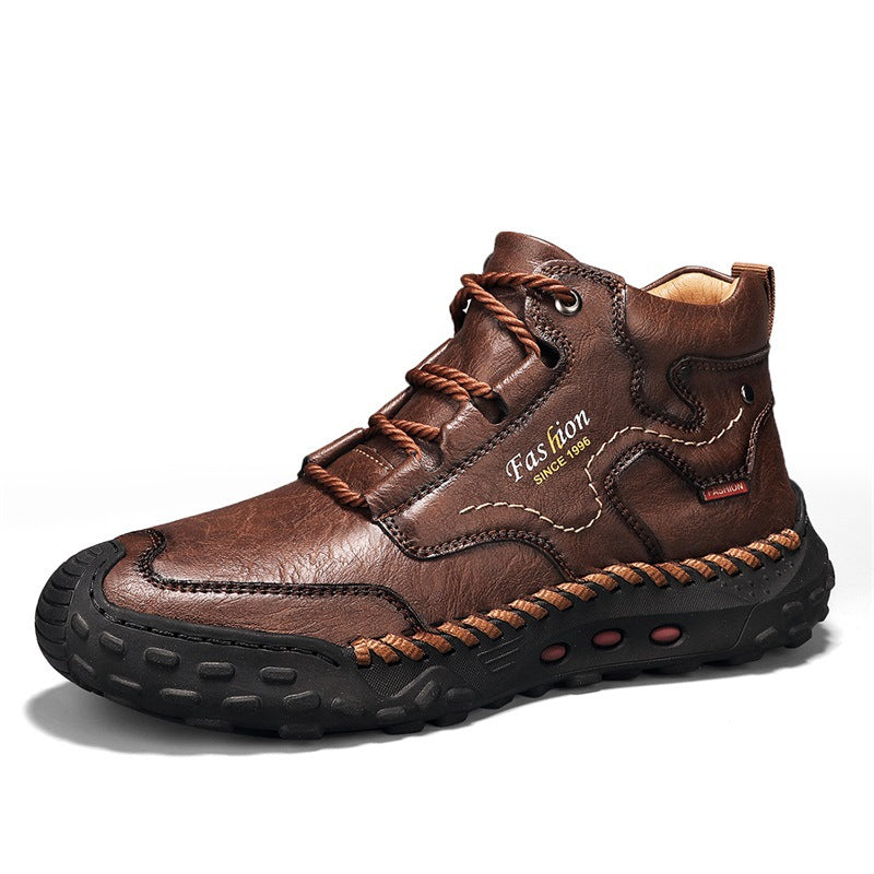 Herren-Stiefeletten, mittelhoher Schaft, gefüttert