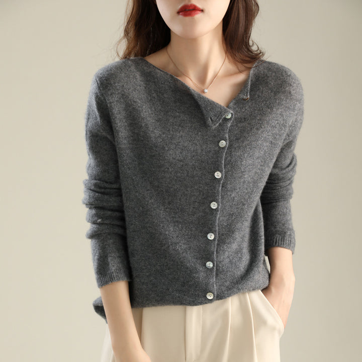 Damen-Strickjacke mit Knopfleiste