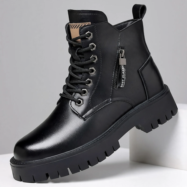 Herren-Stiefeletten, gefüttert, rutschfest, mit Plateau