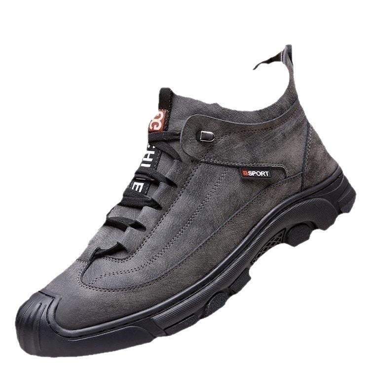 Herren-Winterstiefel, gefüttert, mit dicker Sohle