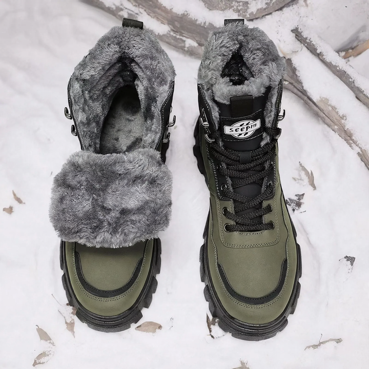 Herren-Winterstiefel, gefüttert, wasserabweisend