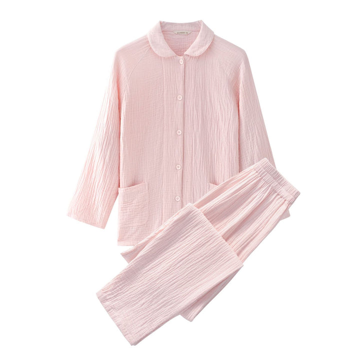 Japanischer Baumwoll-Pyjama aus dreilagiger Gaze