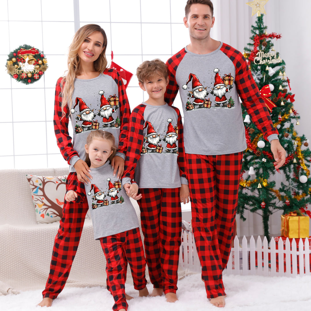 Familien-Schlafanzug-Set mit Karomuster