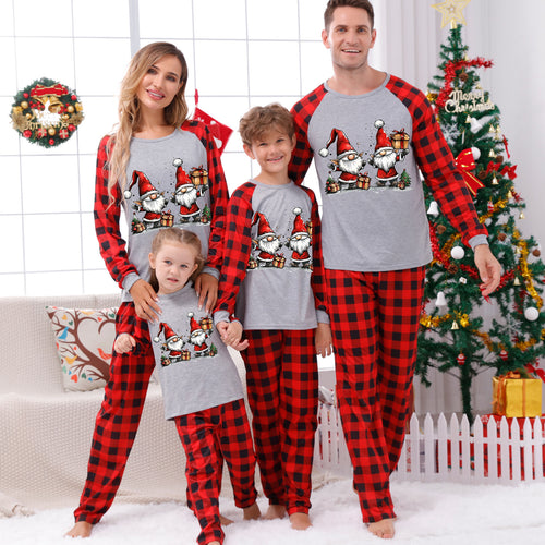 Familien-Schlafanzug-Set mit Karomuster