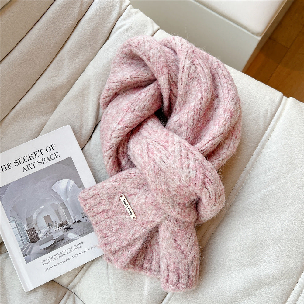 Alpakawoll-Mischgewebe Strickschal