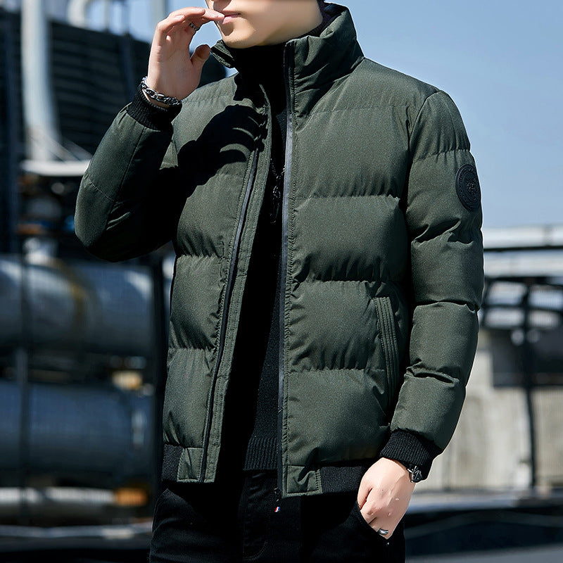 Gefütterte Herren-Winterjacke im koreanischen Stil