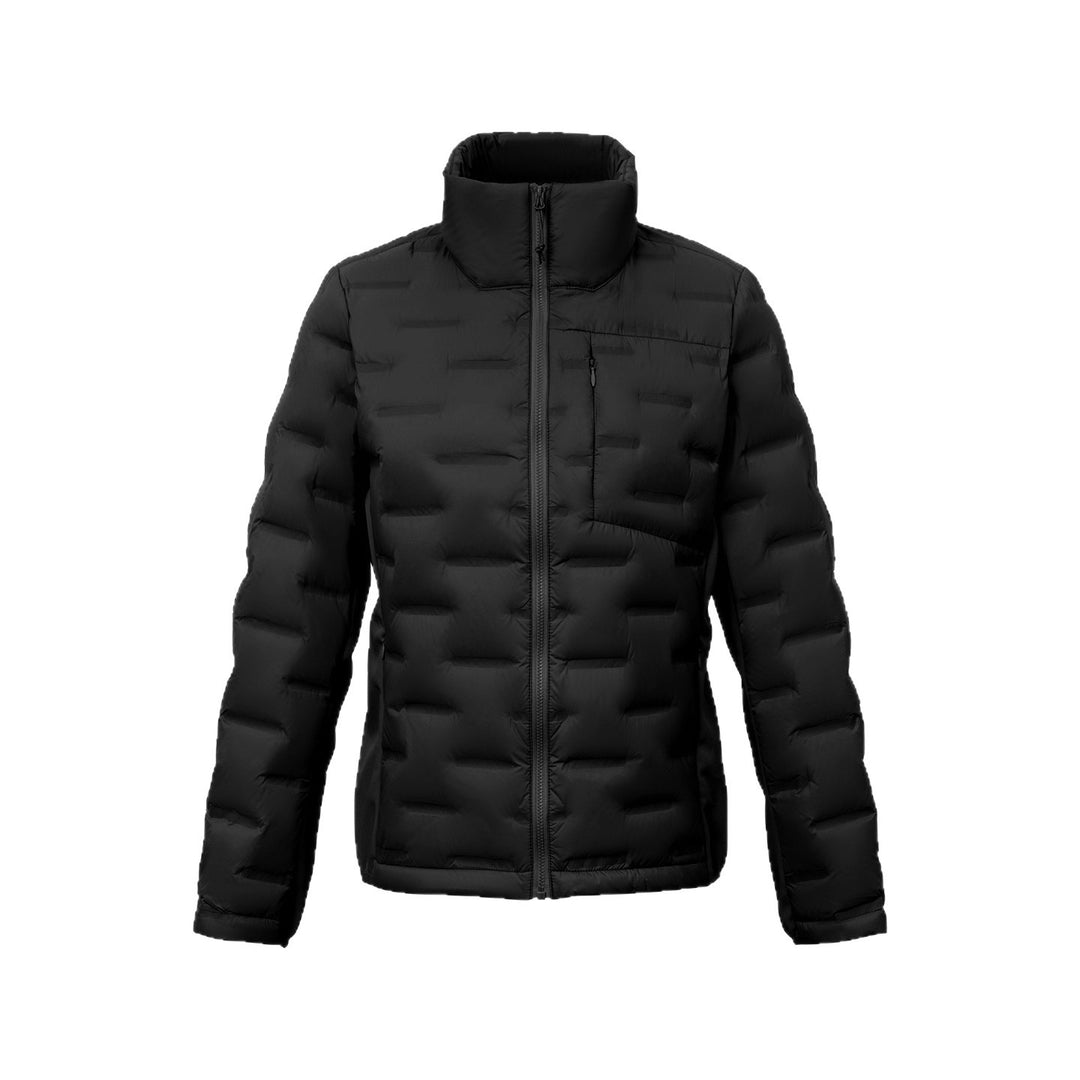 Kurze Damen-Daunenjacke mit Stehkragen, Weißentendaunen