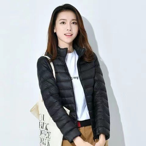 Leichte Damen-Steppjacke mit Kapuze