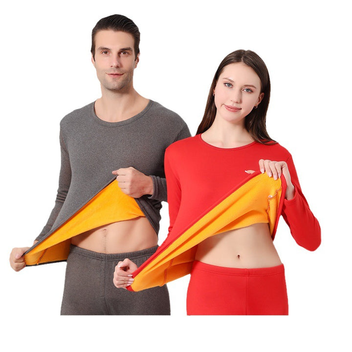 Thermo-Set für Paare, gefüttert, Rundhalsausschnitt