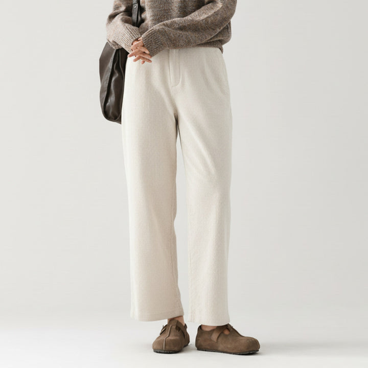 Lockere Cord-Culotte aus reiner Baumwolle