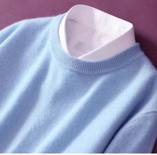 Herren-Pullover, Rundhalsausschnitt, locker geschnitten