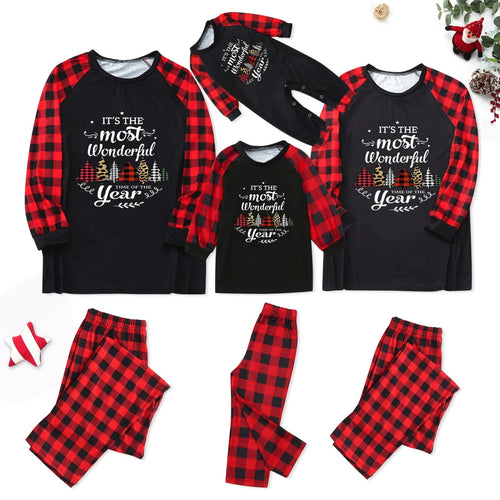 Weihnachts-Schlafanzug-Set für die ganze Familie