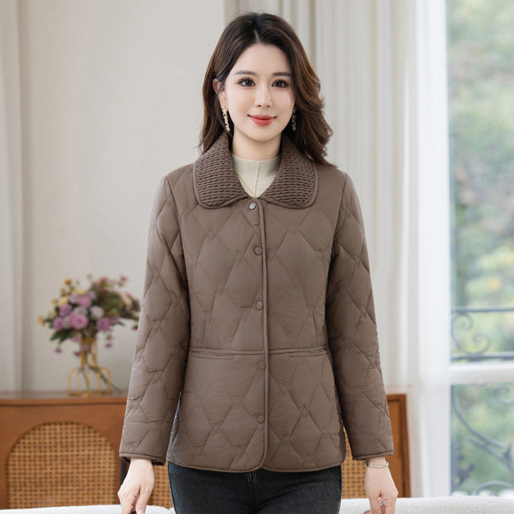 Leichte Damen-Steppjacke mit Reverskragen